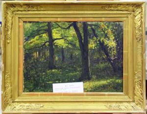 Gronskande Skog. Oil Painting by Robert Thegerstrom