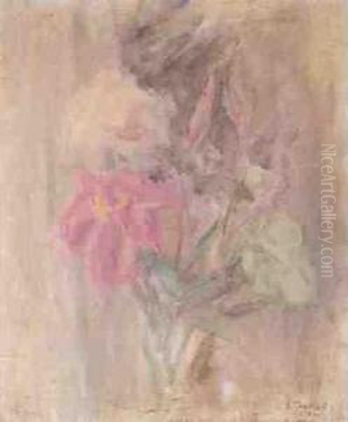 Flowers Oil Painting by Ellen Thesleff