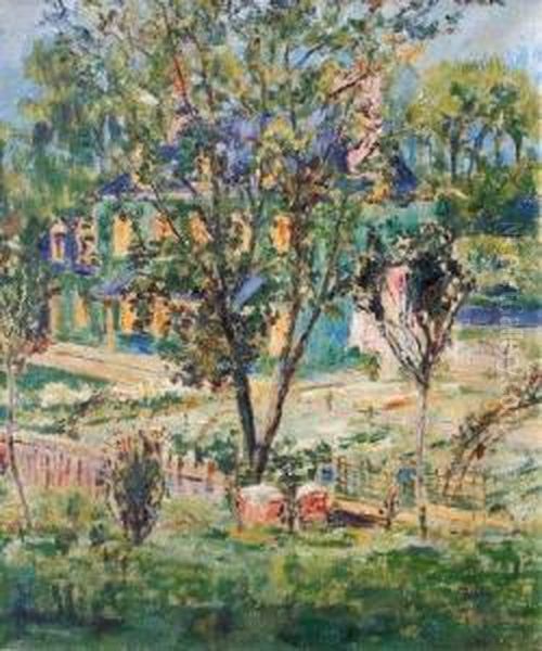 Maison Dans Les Arbres Oil Painting by Pierre Thevenet