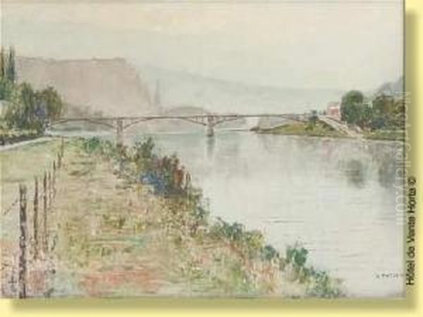 Passerelle De Bouvignes Oil Painting by Pierre Thevenet