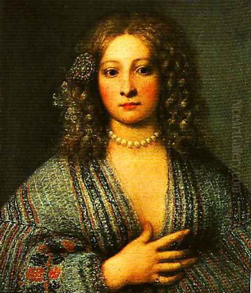 Portrait of a Woman Oil Painting by Girolamo Forabosco