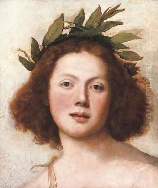 Head of Apollo Oil Painting by Girolamo Forabosco