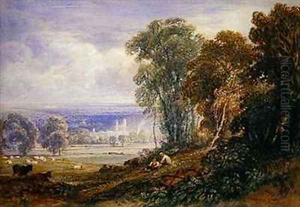 Byland Abbey Oil Painting by Anthony Vandyke Copley Fielding