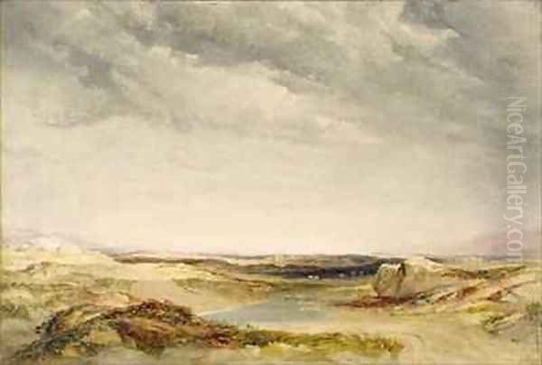 A Heath Near the Coast Oil Painting by Anthony Vandyke Copley Fielding