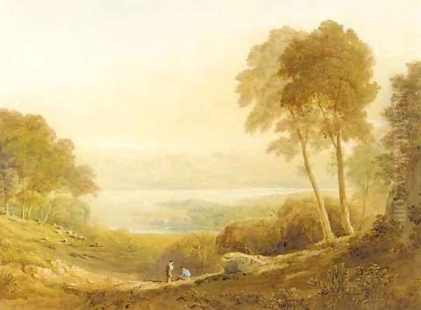 Ennerdale, from High Point Farm 2 Oil Painting by Anthony Vandyke Copley Fielding