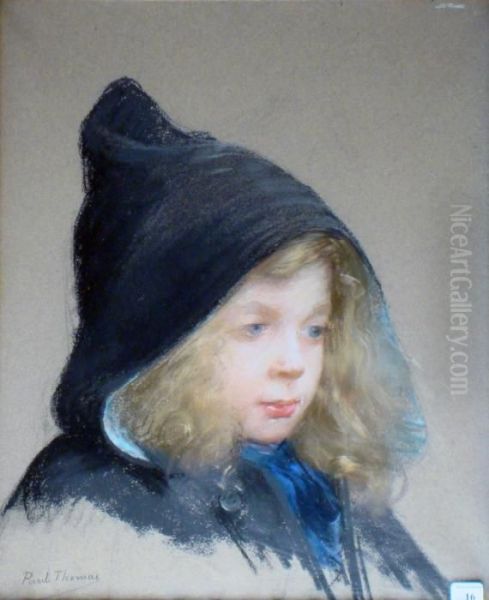 Portrait D'enfant Oil Painting by Paul Thomas