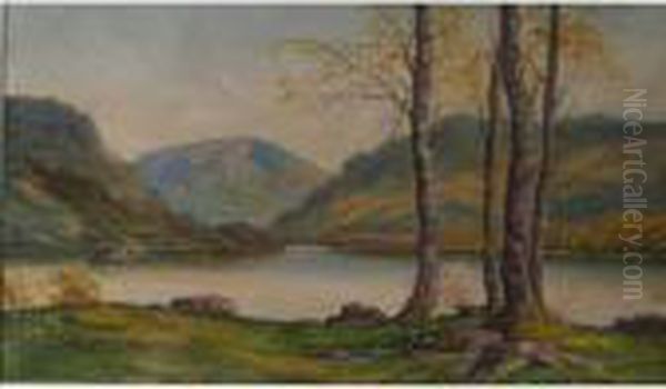 A Lakeland View Oil Painting by Edward Horace Thompson