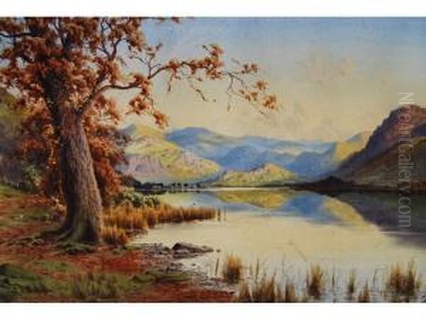 Lake District At Bassenthwaite Lake Oil Painting by Edward Horace Thompson