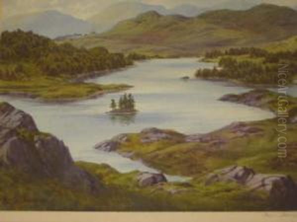 Tarn Howes Oil Painting by Edward Horace Thompson