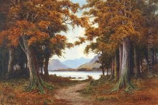 Loch Katrine, Early November Oil Painting by Edward Horace Thompson