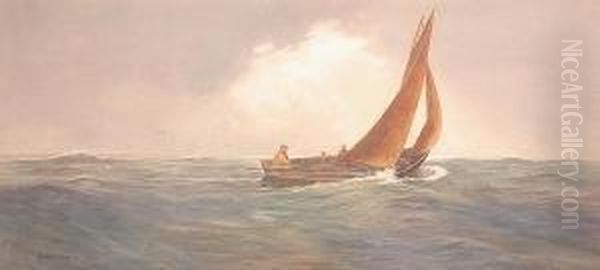 On The Solway Firth Oil Painting by Edward Horace Thompson