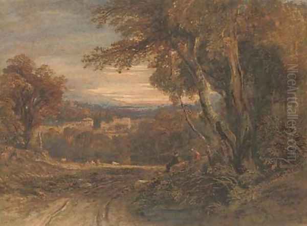 Near Ullswater Oil Painting by Anthony Vandyke Copley Fielding