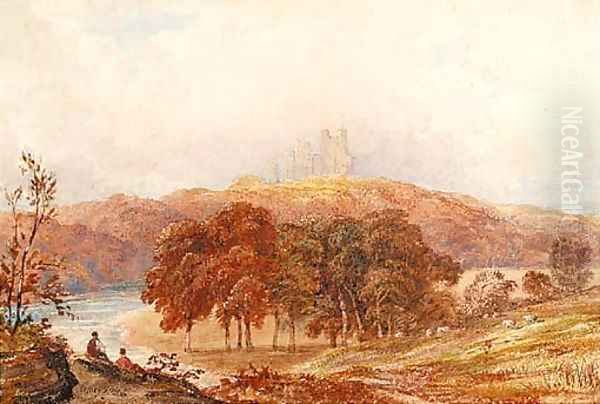 Penrhyn castle, Caernarvonshire Oil Painting by Anthony Vandyke Copley Fielding