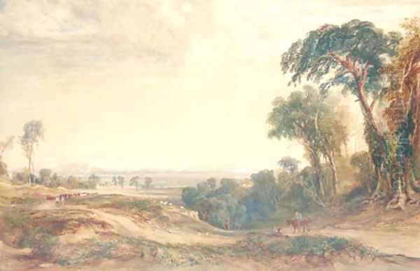 The Vale of Neath Oil Painting by Anthony Vandyke Copley Fielding