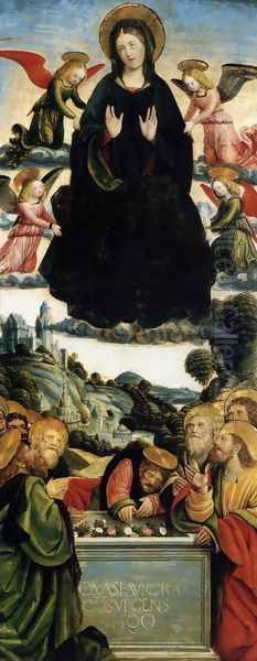 The Assumption of the Virgin 1500 Oil Painting by Defendente Ferrari