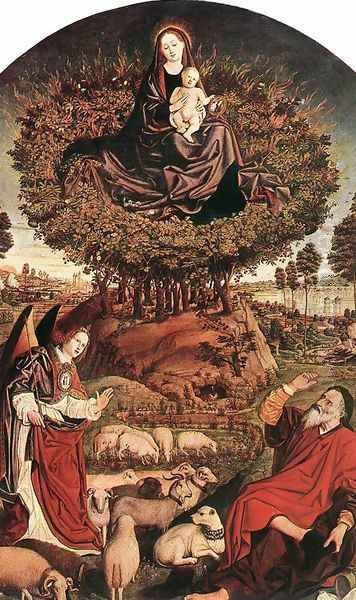 The Burning Bush 1476 Oil Painting by Nicolas Froment