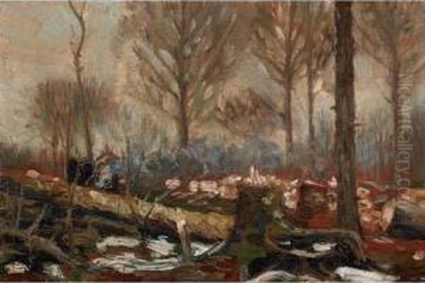 Fallen Timber Oil Painting by Tom Thomson