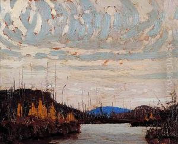 Untitled - Dawn On Round Lake [kawawaymog Lake] Oil Painting by Tom Thomson