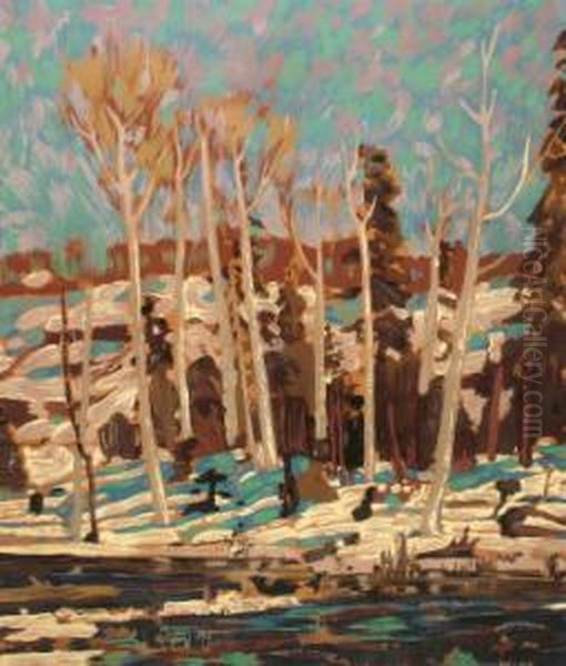 Publ. By The National Gallery Of Canada Oil Painting by Tom Thomson