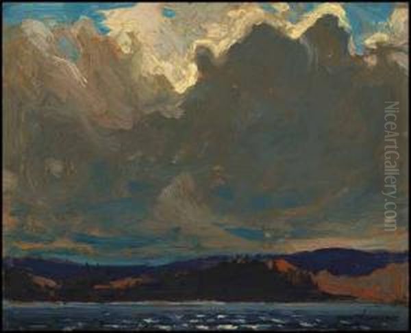 Approaching Storm, Dog Point Oil Painting by Tom Thomson