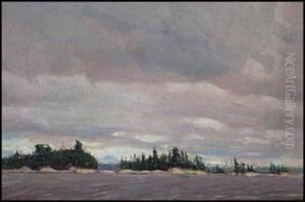 Sketch For Grey Day In The North Oil Painting by Tom Thomson