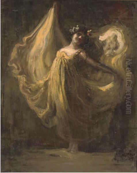 The Dancer Oil Painting by Janos Thorma