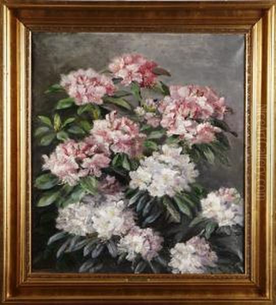 Blomsterstilleben Oil Painting by Emmy Marie Caroline Thornam