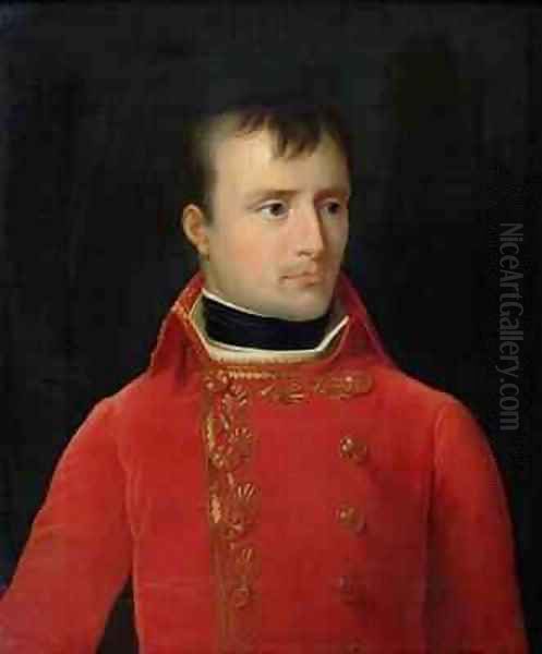 Portrait of Napoleon Bonaparte 1769-1821 Oil Painting by Jean-Pierre Franque