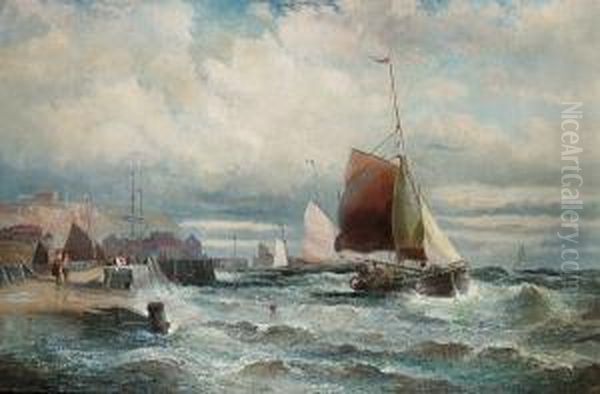 Off To The Fishing Grounds Oil Painting by Hubert Thornley