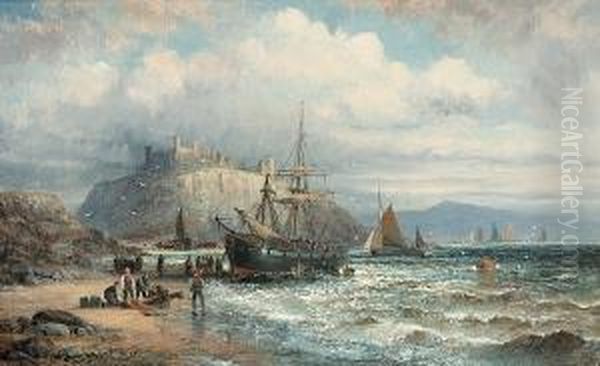 After A Gale Oil Painting by Hubert Thornley