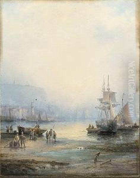 Scarborough Oil Painting by Hubert Thornley