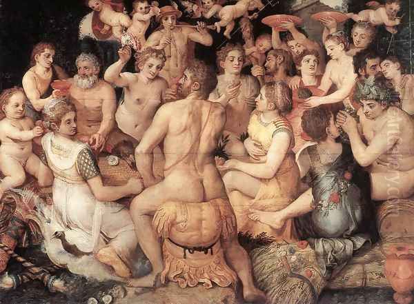 Banquet of the Gods 1550 Oil Painting by Frans, the elder Floris