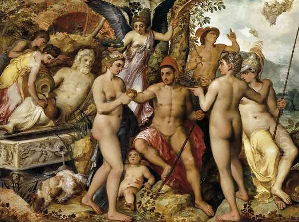 The Judgment of Paris c. 1548 Oil Painting by Frans, the elder Floris