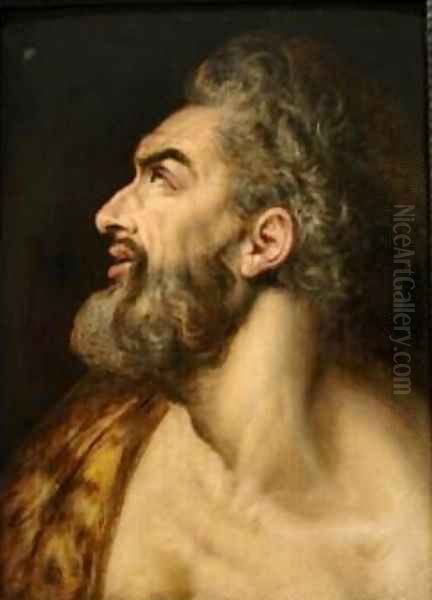 Study Head of a Bearded Man Oil Painting by Frans, the elder Floris