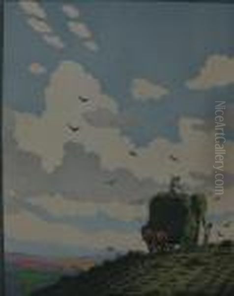 Hay Makers Oil Painting by John Hall Thorpe