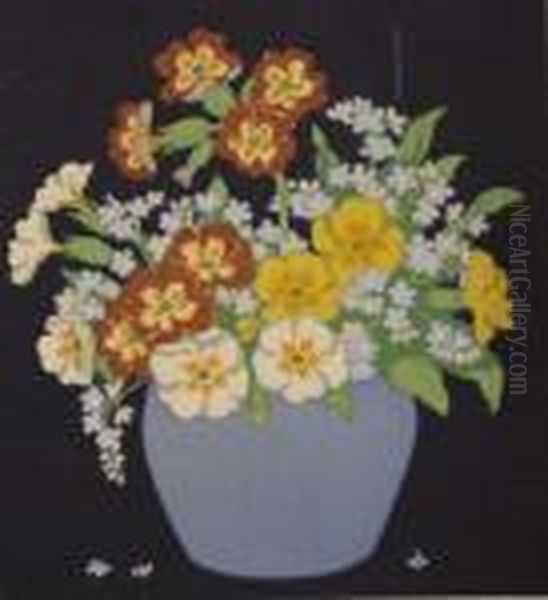 Forget-me-knots Oil Painting by John Hall Thorpe