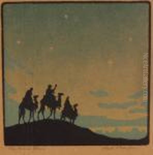 The Wise Men Oil Painting by John Hall Thorpe