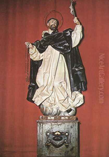 St Dominic Oil Painting by Gregorio Fernandez