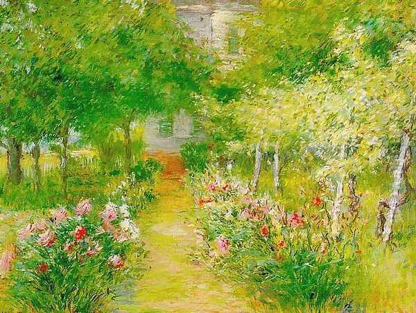 View of the Garden Oil Painting by Walter Fitch