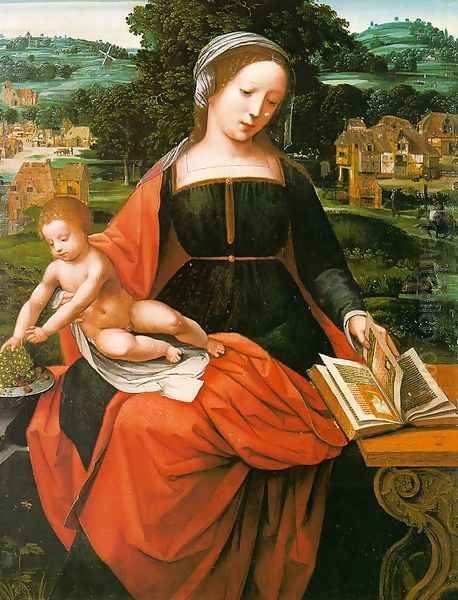 Madonna and Child 1530 Oil Painting by Master of Female Half-Figures