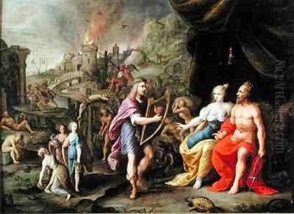 Orpheus in the Underworld Oil Painting by Ambrosius Francken