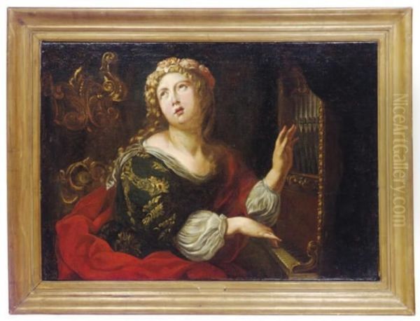 Saint Cecilia Oil Painting by Alessandro Tiarini