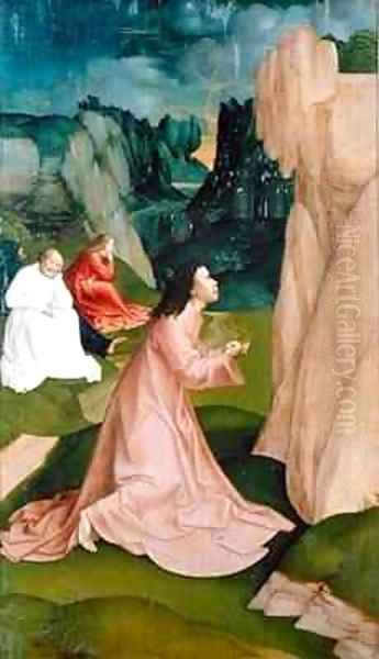 The Agony in the Garden from the Passion Series Oil Painting by Rueland the Younger Frueauf