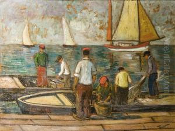 Bretagne Oil Painting by Erno Tibor