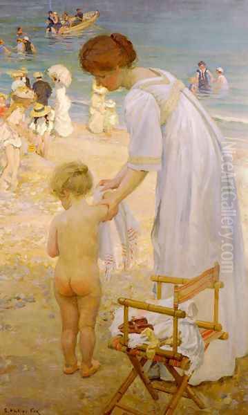 The Bathing Hour Oil Painting by Emanuel Phillips Fox