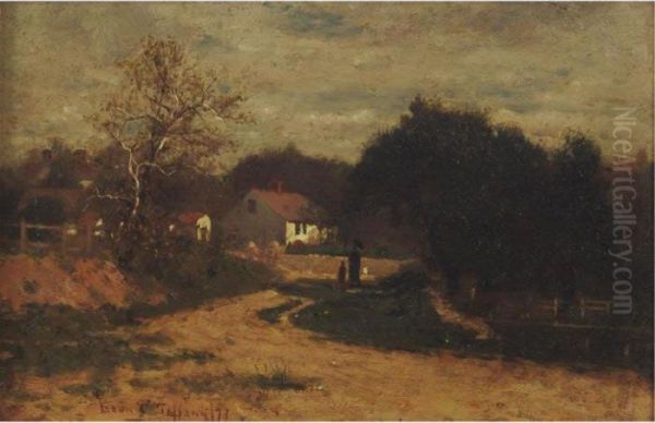 Country Path Oil Painting by Louis Comfort Tiffany