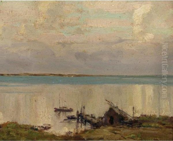 Along The Sound Oil Painting by Louis Comfort Tiffany