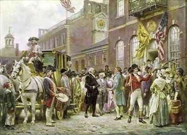 Washingtons Inauguration at Philadelphia in 1793 by Jean-Leon Gerome Ferris