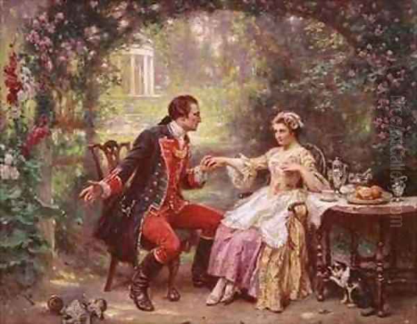 The Courtship of Washington Oil Painting by Jean-Leon Gerome Ferris