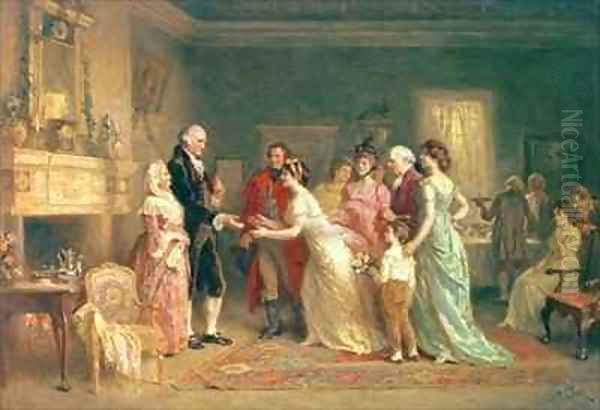 Washingtons Birthday Oil Painting by Jean-Leon Gerome Ferris